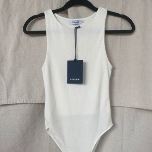 White/Cream ribbed body suit